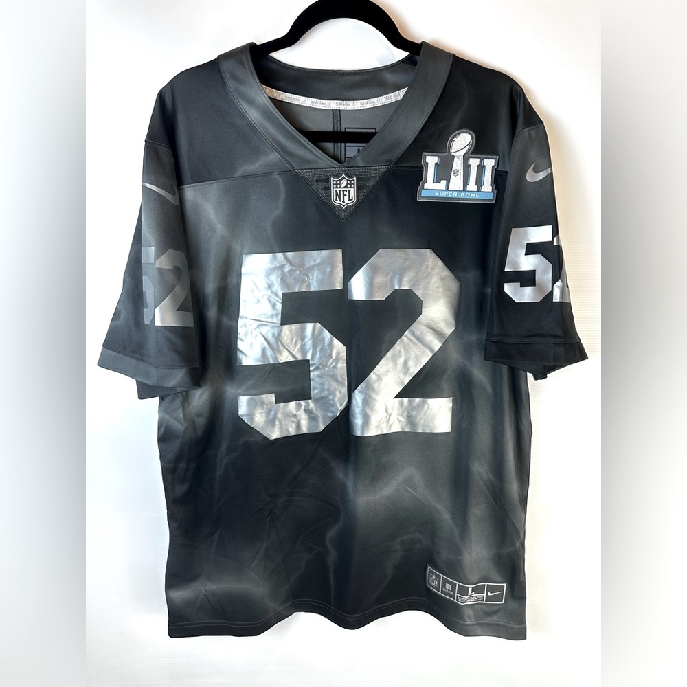 Nike Black Super Bowl #52 LII 2018 Generic Limited Jersey Size L